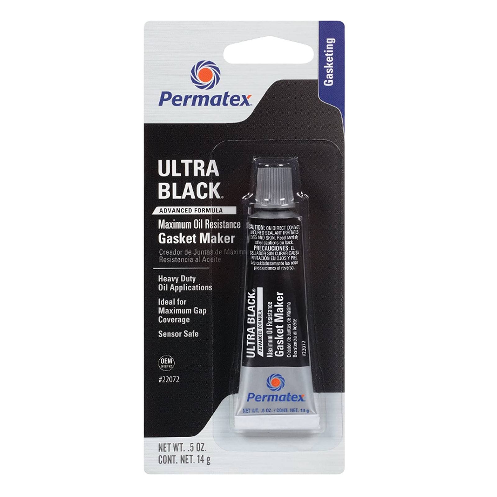 Permatex 22072 Ultra Black Maximum Oil Resistance RTV Silicone Gasket Maker NEW