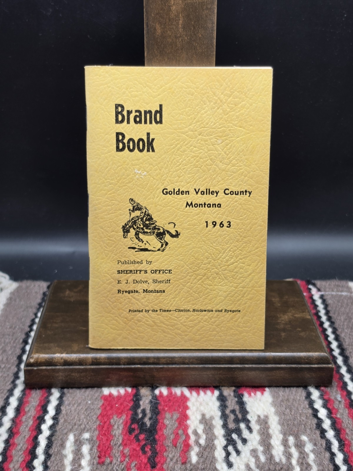 Vintage Montana Livestock Brand Book 1963