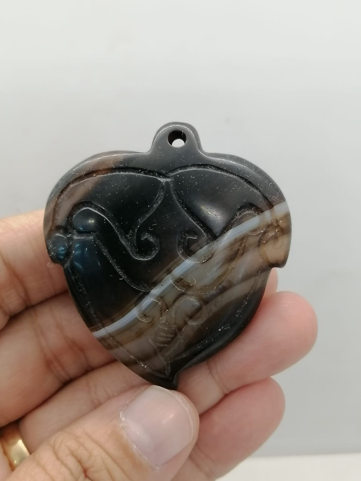 Yemeni Old Agate Stone Wonderful Rare Unique Amulet Yemeni Old Agate Stone Wonderful Rare Unique Amulet