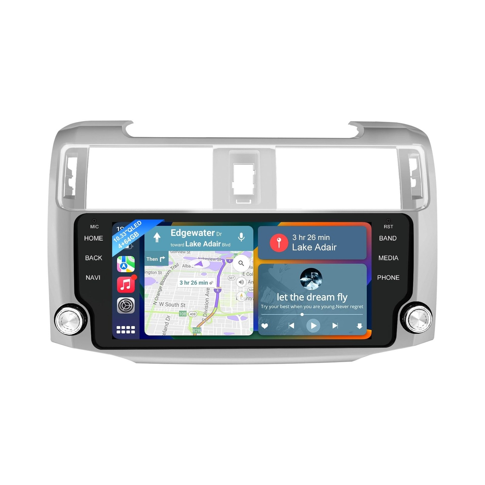 4+64GB Car Radio for Toyota 4 Runner 2010-2019,10.33\'\'QLED Screen with Wirele... 4+64GB Car Radio for Toyota 4 Runner 2010-2019,10.33\'\'QLED Screen with Wirele...