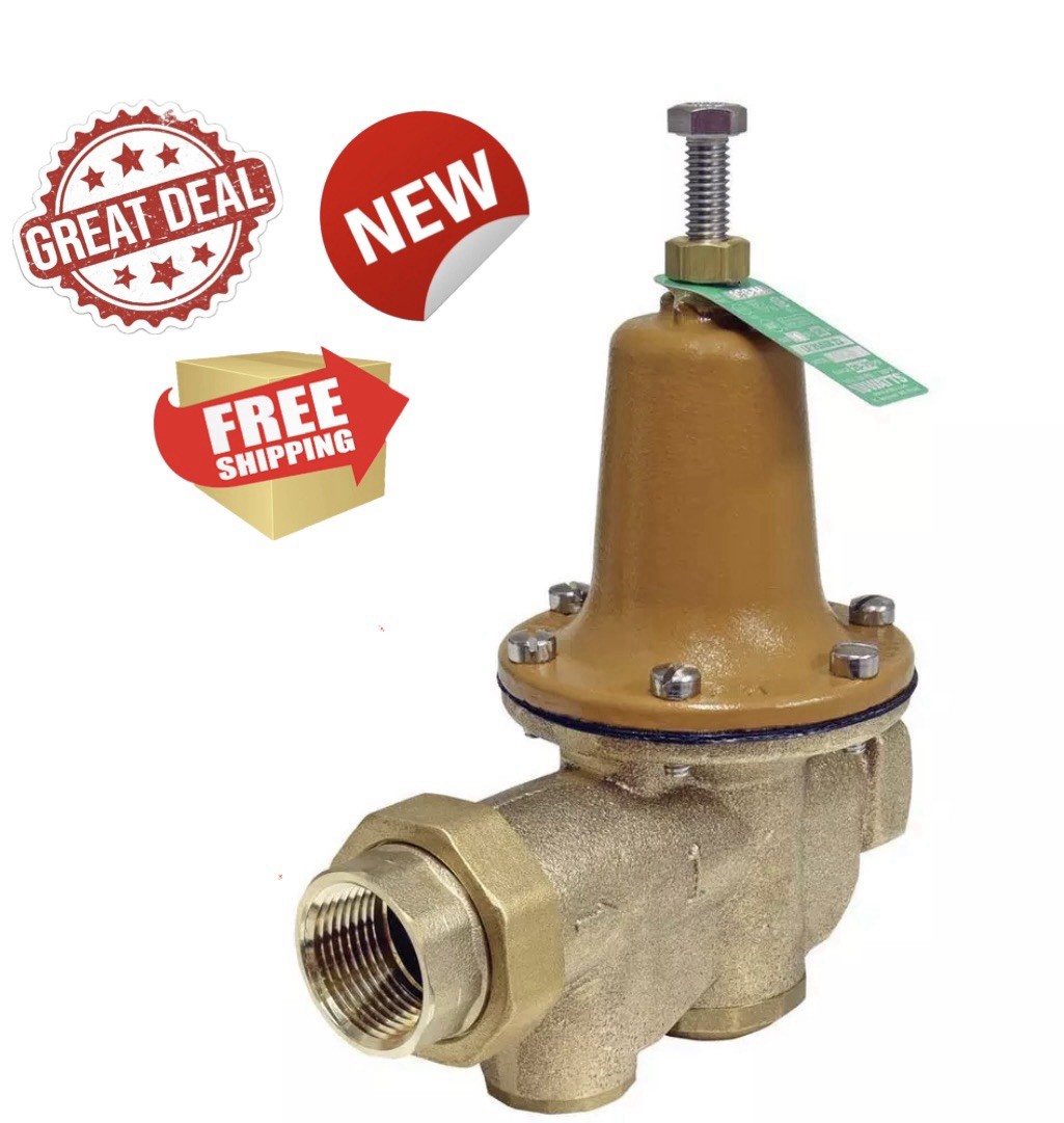 Watts LF25AUB-Z3 1” Water Pressure Reducing Valve Single Union Brass 25-75 PSI