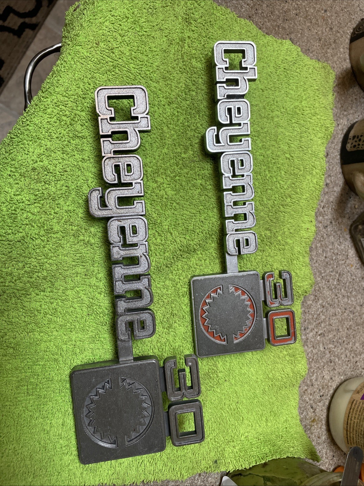 1973 to 1980 CHEYENNE 30 Emblems  Chevy Truck Vintage Original OEM