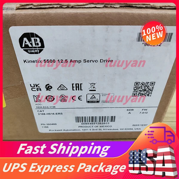 New Allen Bradley 2198-H015-ERS Ser A Kinetix 5500 AC Servo Drive AB 2198H015ERS