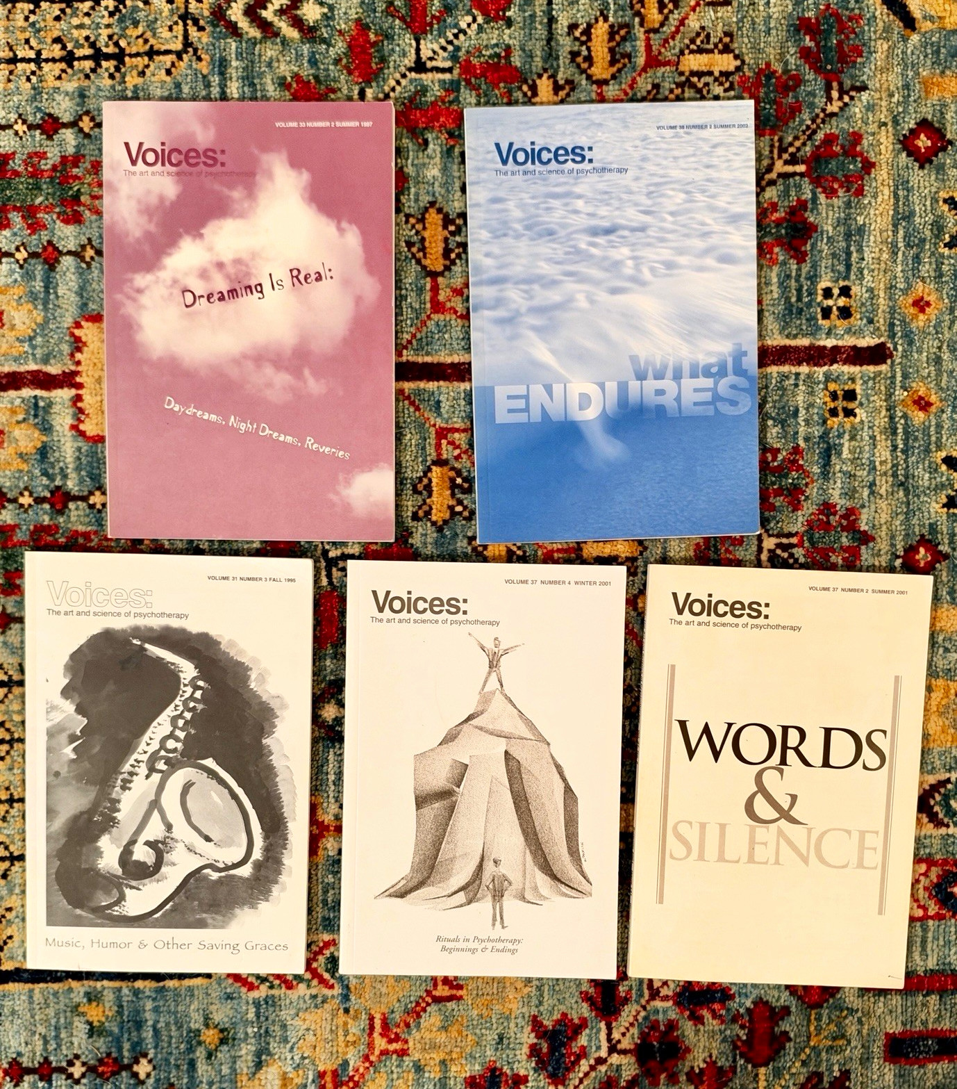 Voices The Art and Science of Psychotherapy Vintage Journal Lot of 5 1995-2002