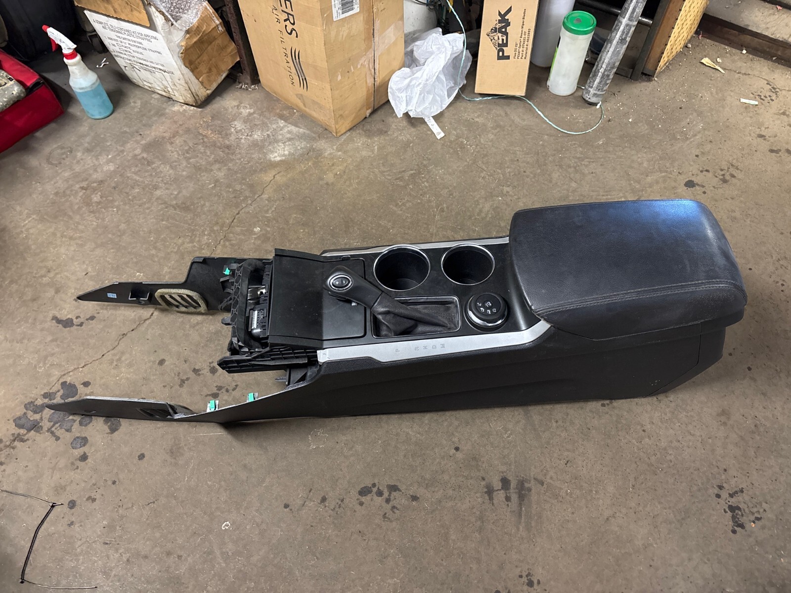2011-2015 Ford Explorer Front Floor Center Console XLT w/Select Shift Black OEM