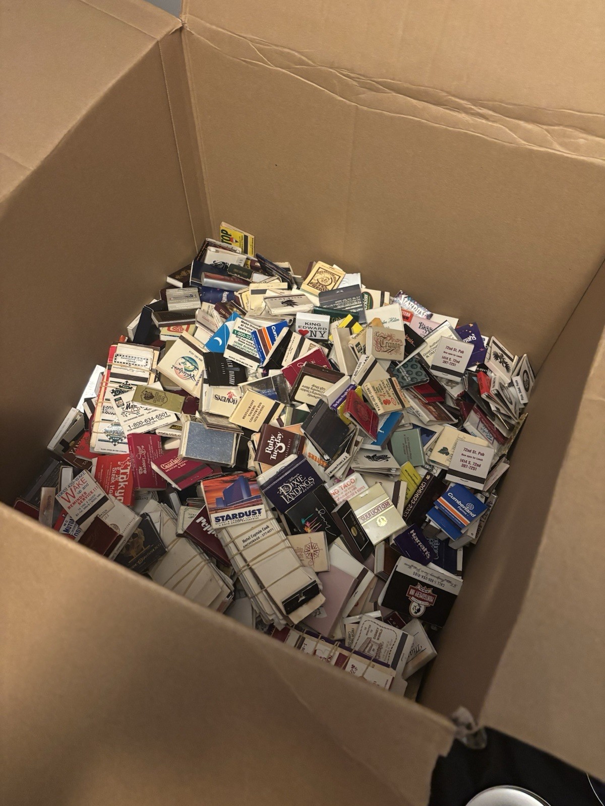Huge Vintage Match Lot Hundreds of Vintage Matchbook Matchbox + Covers Huge Vintage Match Lot Hundreds of Vintage Matchbook Matchbox + Covers