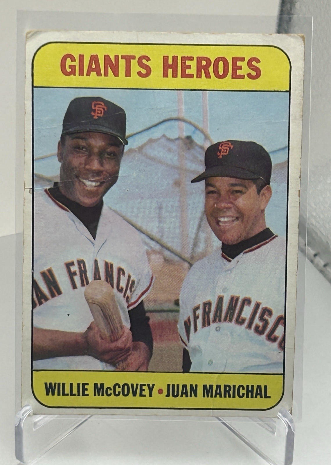 1969 Topps - High # Willie McCovey, Juan Marichal #572 Willie McCovey, Vintage.