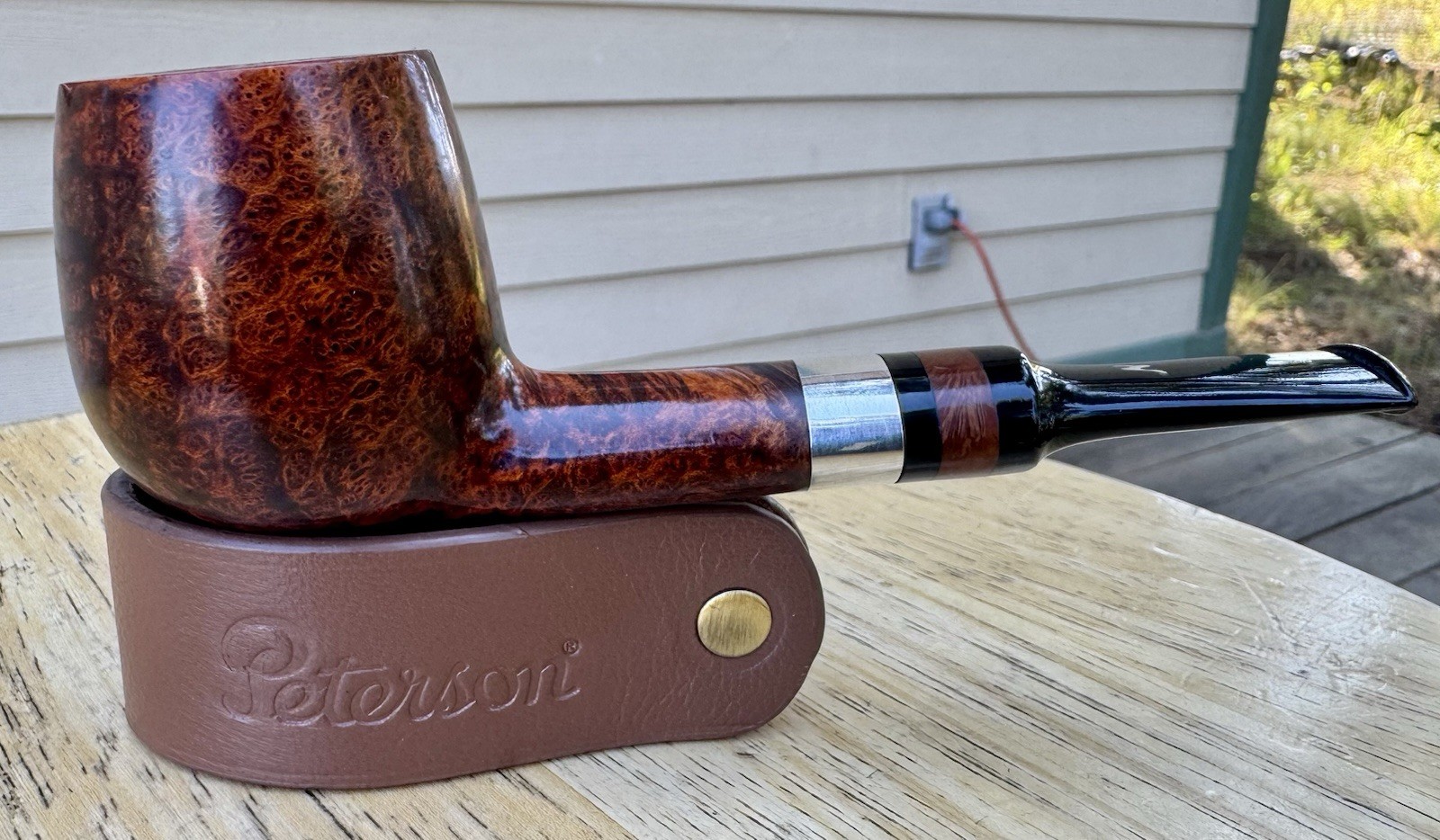 *Amazing Grain* Nording Handmade Grade 15 Chunky Billiard w/ Silver Estate Pipe