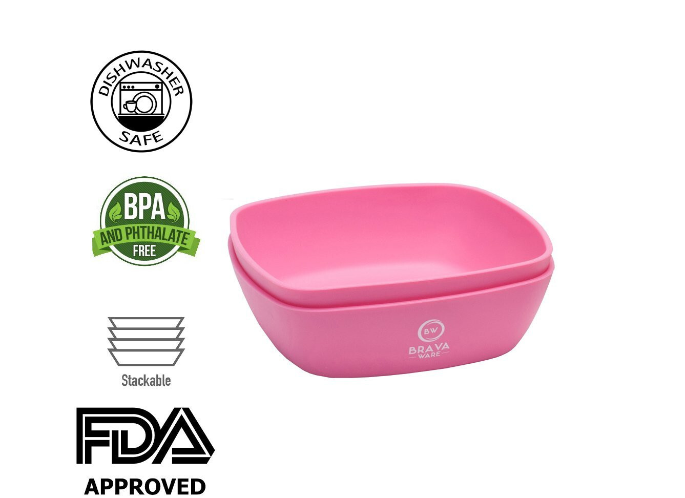 SILICONE BOWL LOT OF 50 pc Silicone Food Grade Safe no slide Bowls Pink NEW