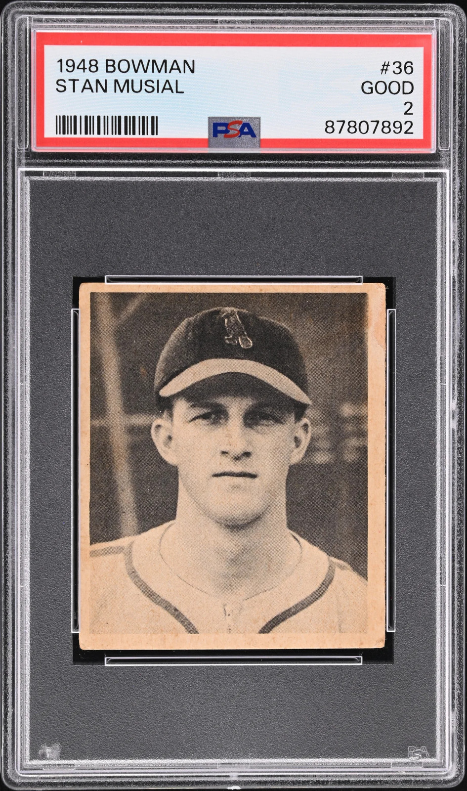 1948 Bowman Stan Musial #36 PSA 2 1948 Bowman Stan Musial #36 PSA 2