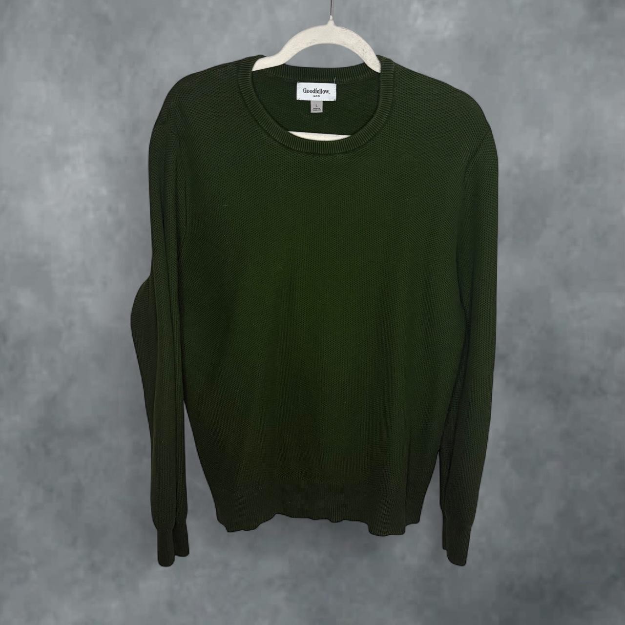 Goodfellow & Co Forest Green Knit Crewneck Sweater Goodfellow & Co Forest Green Knit Crewneck Sweater