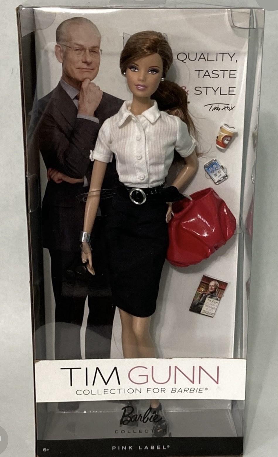 TIM GUNN COLLECTION FOR BARBIE  2012 PINK LABEL MATTEL W3470 NRFB 
