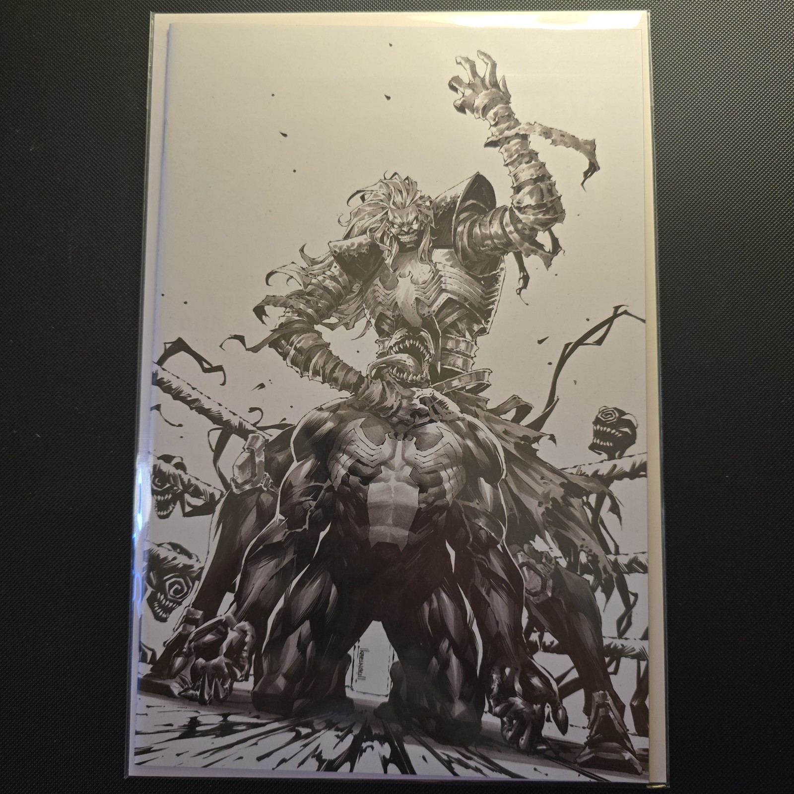 VENOM #29 (2020) Kael Ngu Knull Sketch Virgin Variant – Frankie's Comics Excl VENOM #29 (2020) Kael Ngu Knull Sketch Virgin Variant – Frankie's Comics Excl