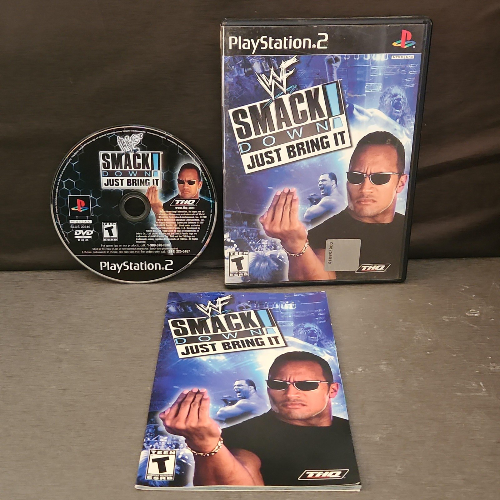 WWE SmackDown Just Bring It PS2 Complete CIB