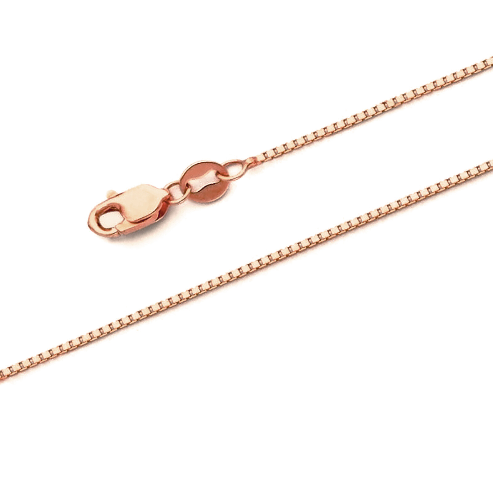 1-2mm 14k REAL Yellow Gold Solid Claw Clasp Box Link Chain Necklace with Lobster 1-2mm 14k REAL Yellow Gold Solid Claw Clasp Box Link Chain Necklace with Lobster