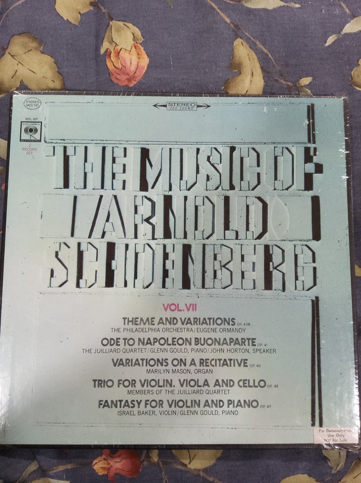 The Music of Arnold Schoenberg, Volume III LP, Box Set New Sealed, Promo The Music of Arnold Schoenberg, Volume III LP, Box Set New Sealed, Promo