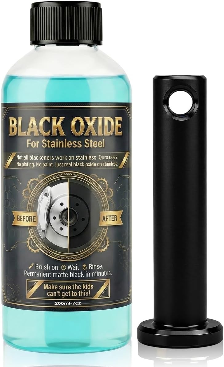 Stainless Steel Black Oxide Coating Kit - Concentrated Blackening Solution  7oz