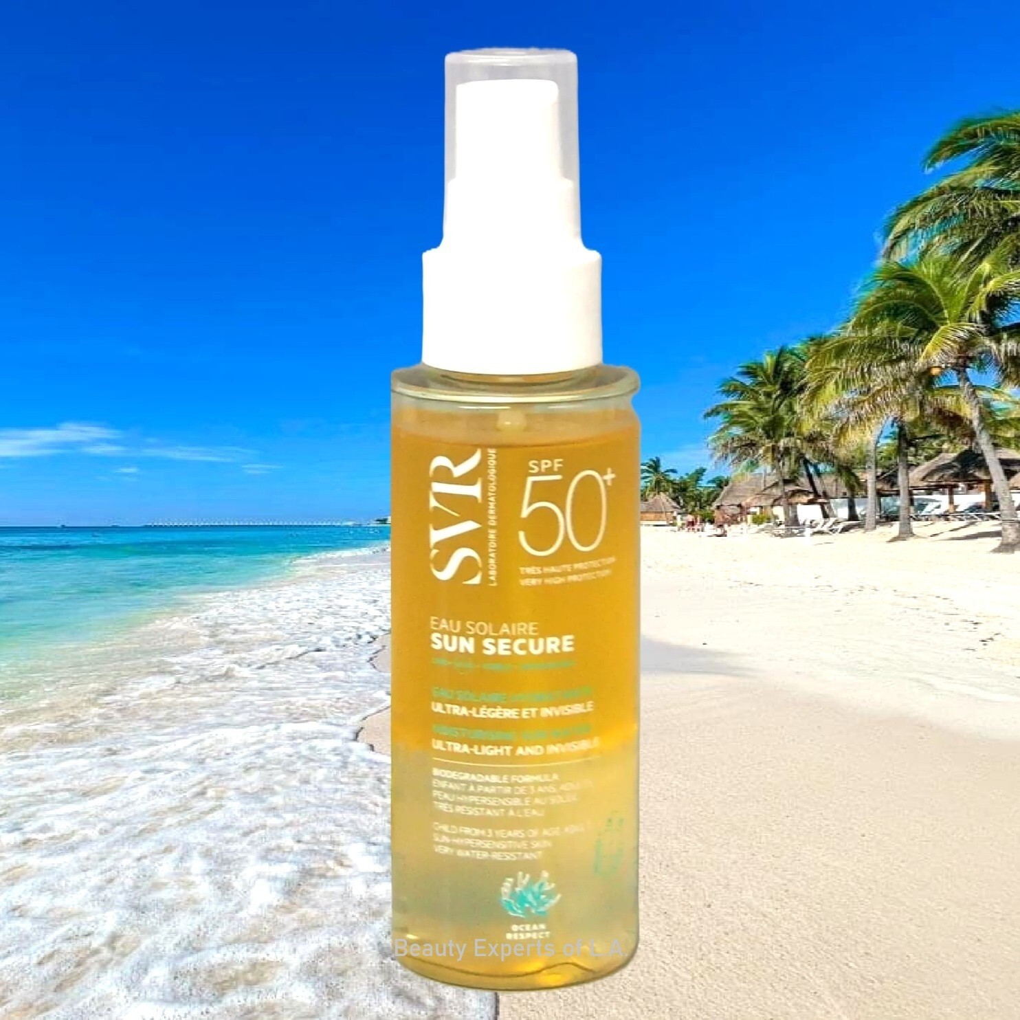 SVR Sun Secure Eau Solaire SPF50+ Moisturizing Sun Water 100ml / 3.4oz EXP 10/27