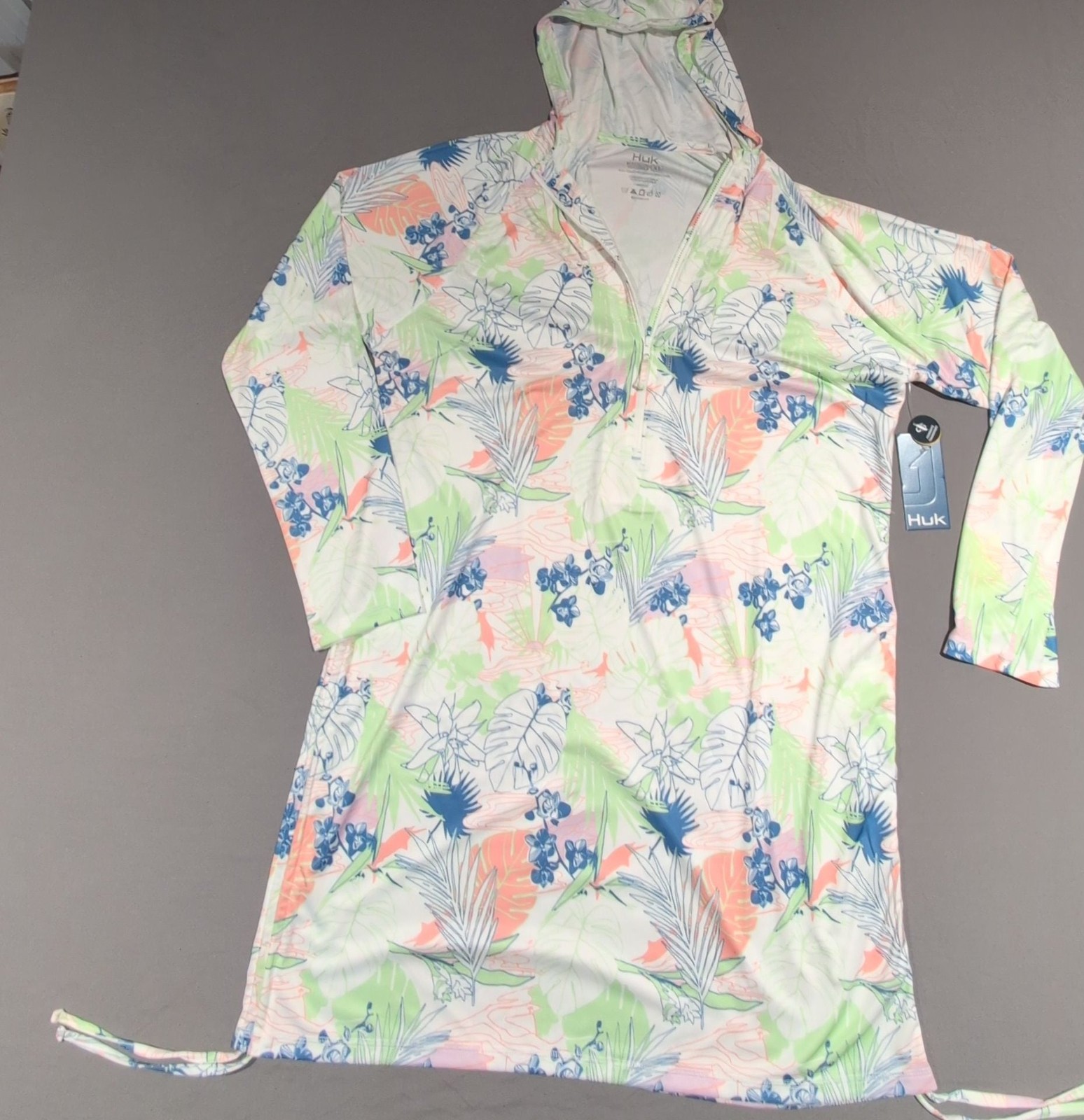 Huk Pursuit Cover-Up Dress Radical Botanical Size XL New With Tags Huk Pursuit Cover-Up Dress Radical Botanical Size XL New With Tags