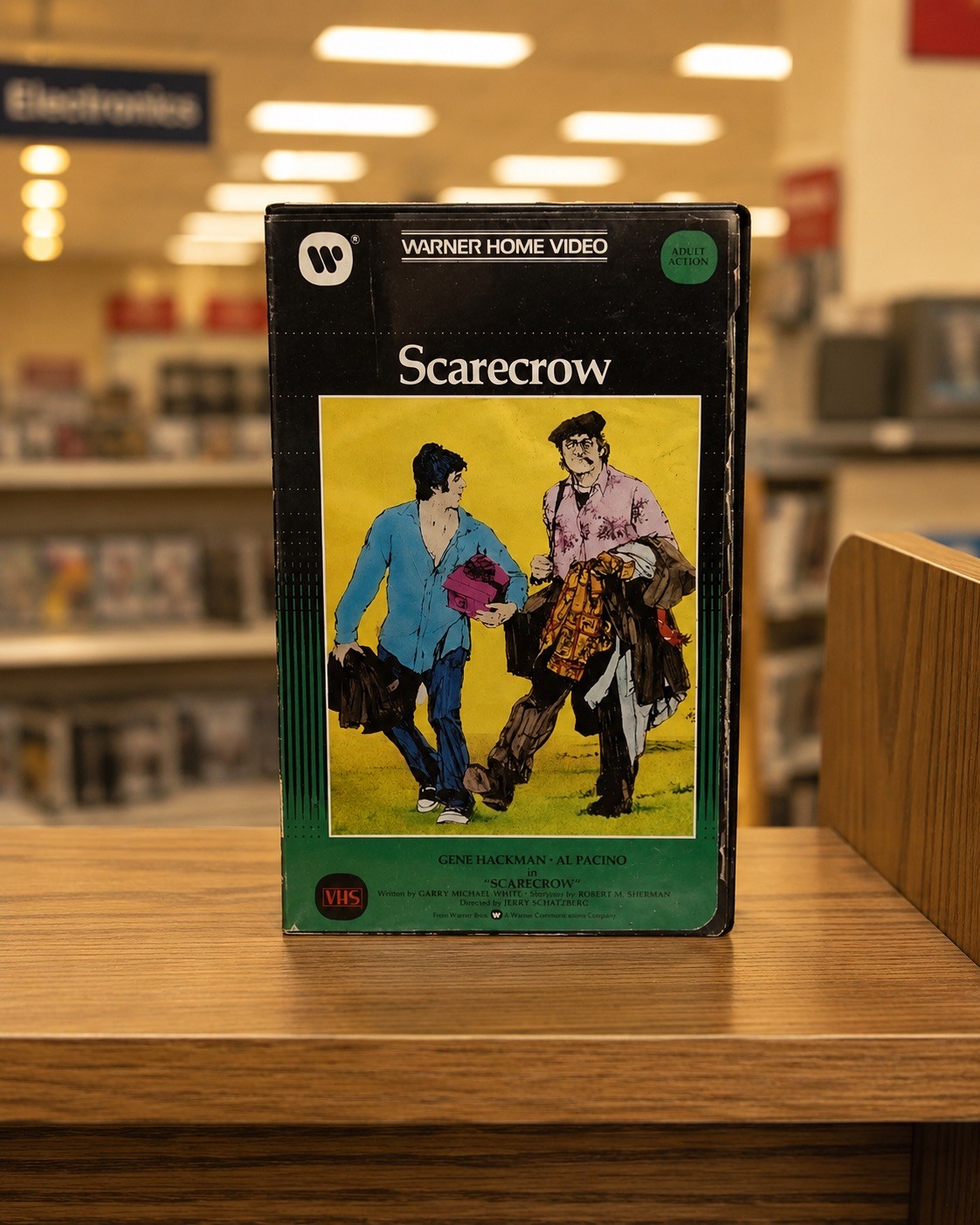 Vintage 1983 Warner Home Video Scarecrow VHS Clamshell Al Pacino Gene Hackman 