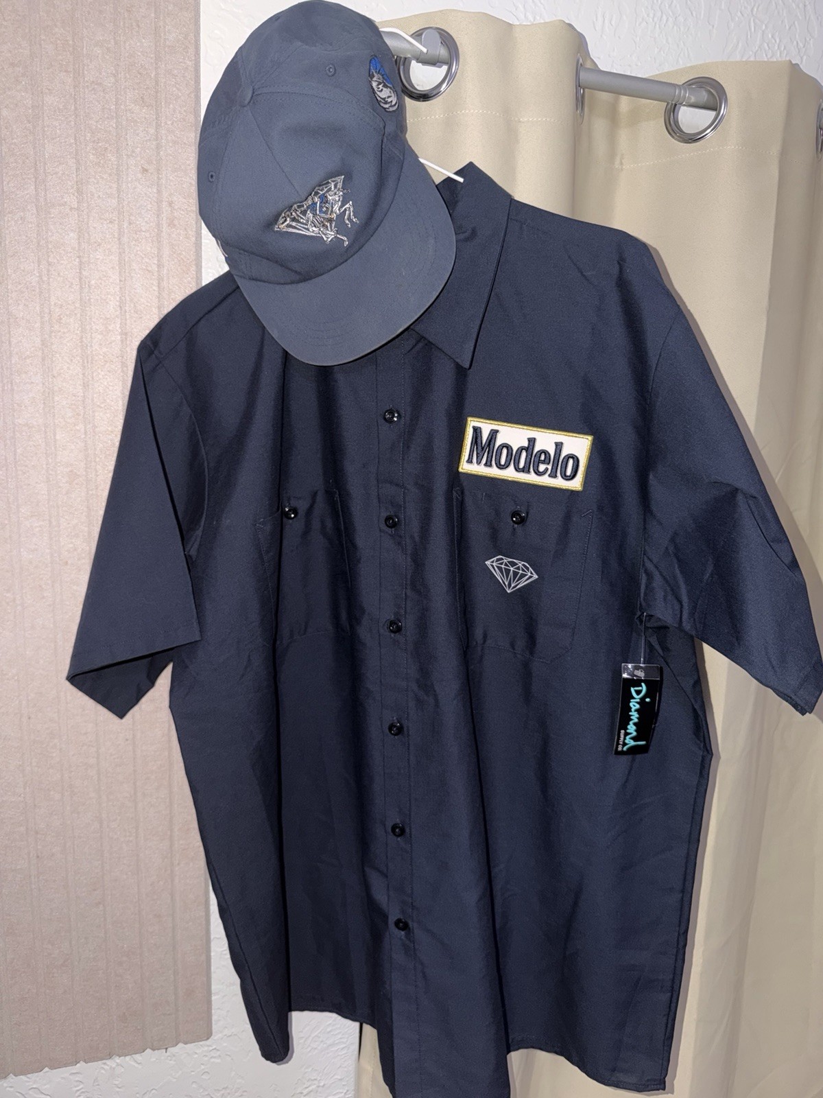 Dallas Mavericks Modelo x Diamond Supply Co. Collab Shirt + Hat XL Rare Dallas Mavericks Modelo x Diamond Supply Co. Collab Shirt + Hat XL Rare