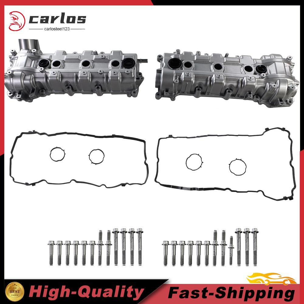 2x Aluminum Valve Cover for 2020 2021 2022 Jeep Gladiator Chrysler Voyager 3.6L