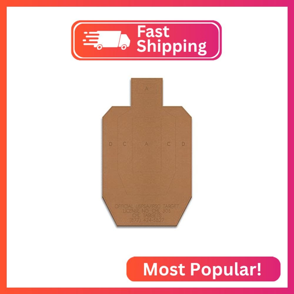20 Official USPSA Cardboard Shooting Targets, Full Size Cardboard USPSA Targets, 20 Official USPSA Cardboard Shooting Targets, Full Size Cardboard USPSA Targets,