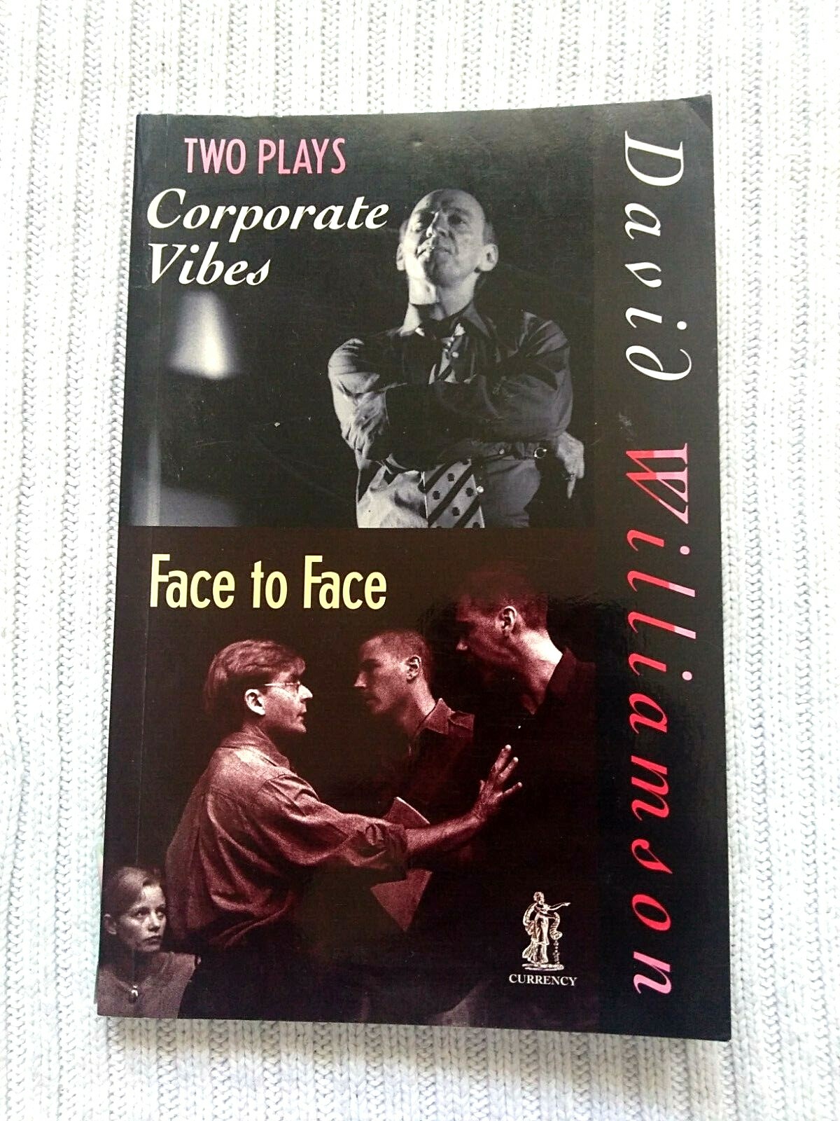 CORPORATE VIVES / FACE TO FACE - 2 PLAYS BY DAVID WILLIAMSON L IKE NEW FREE POST