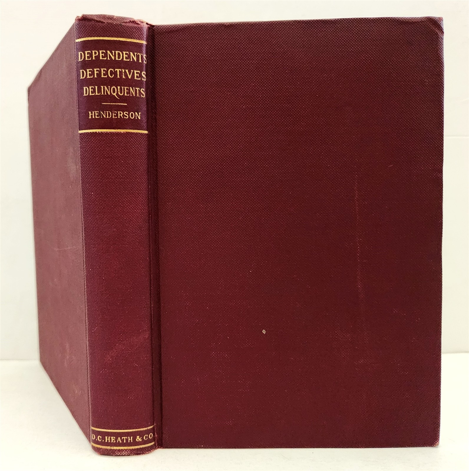 1908 antique FEEBLE MINDED BLIND DEAF INSANE PRISON SCIENCE HOMELESS book STUDY