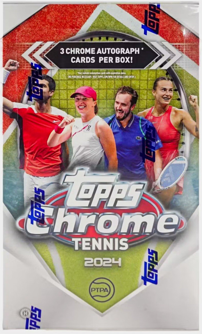 2024 Topps Chrome Tennis Hobby Box Factory Sealed (Eala, Shelton RC)