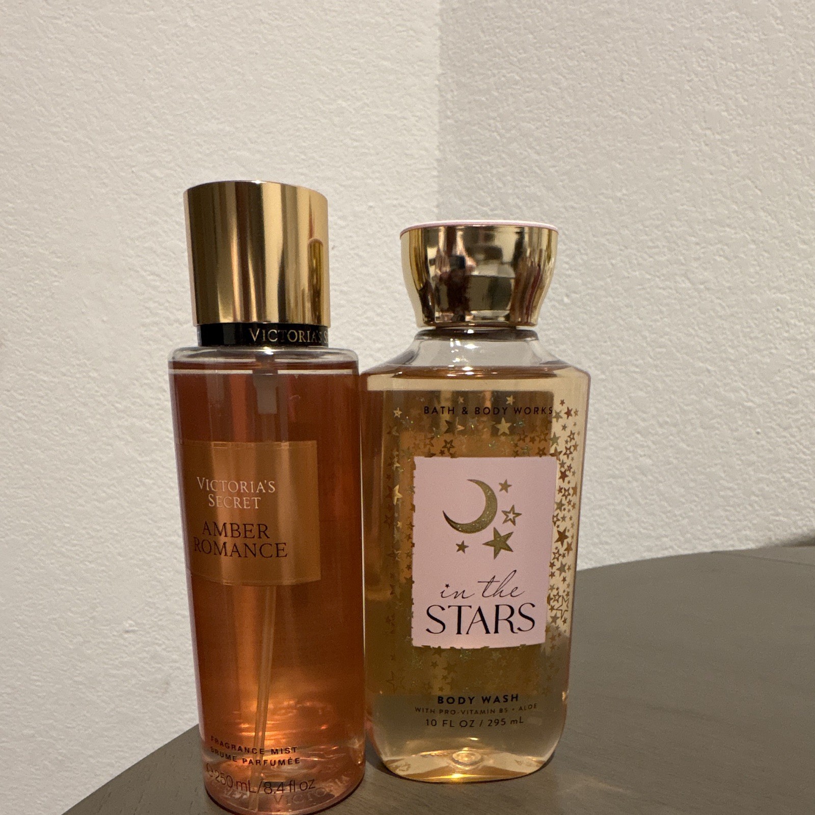Victoria\'s Secret Amber Romance Mist + Bath & Body Works In the Stars Wash Set Victoria\'s Secret Amber Romance Mist + Bath & Body Works In the Stars Wash Set