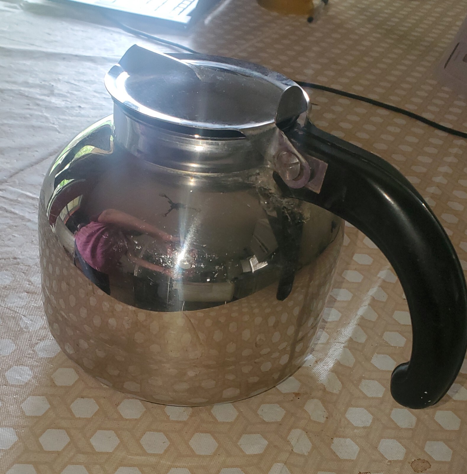 vintage Nicro stainless steel tea pot vintage Nicro stainless steel tea pot