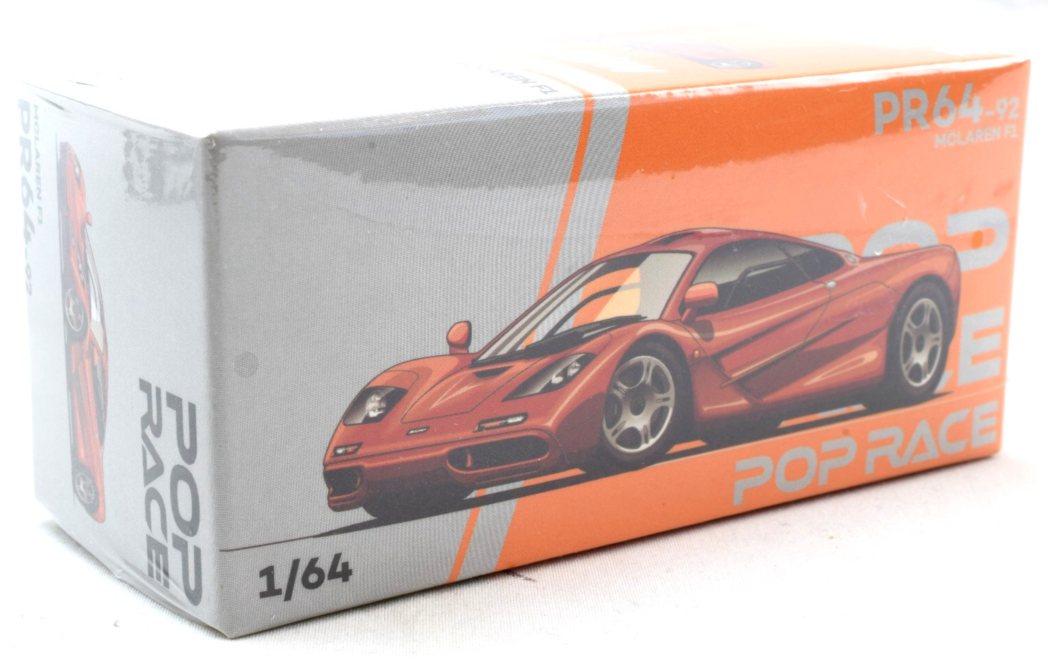 Pop Race McLaren F1 - Orange 1:64 Scale Diecast Car PR640092 Pop Race McLaren F1 - Orange 1:64 Scale Diecast Car PR640092
