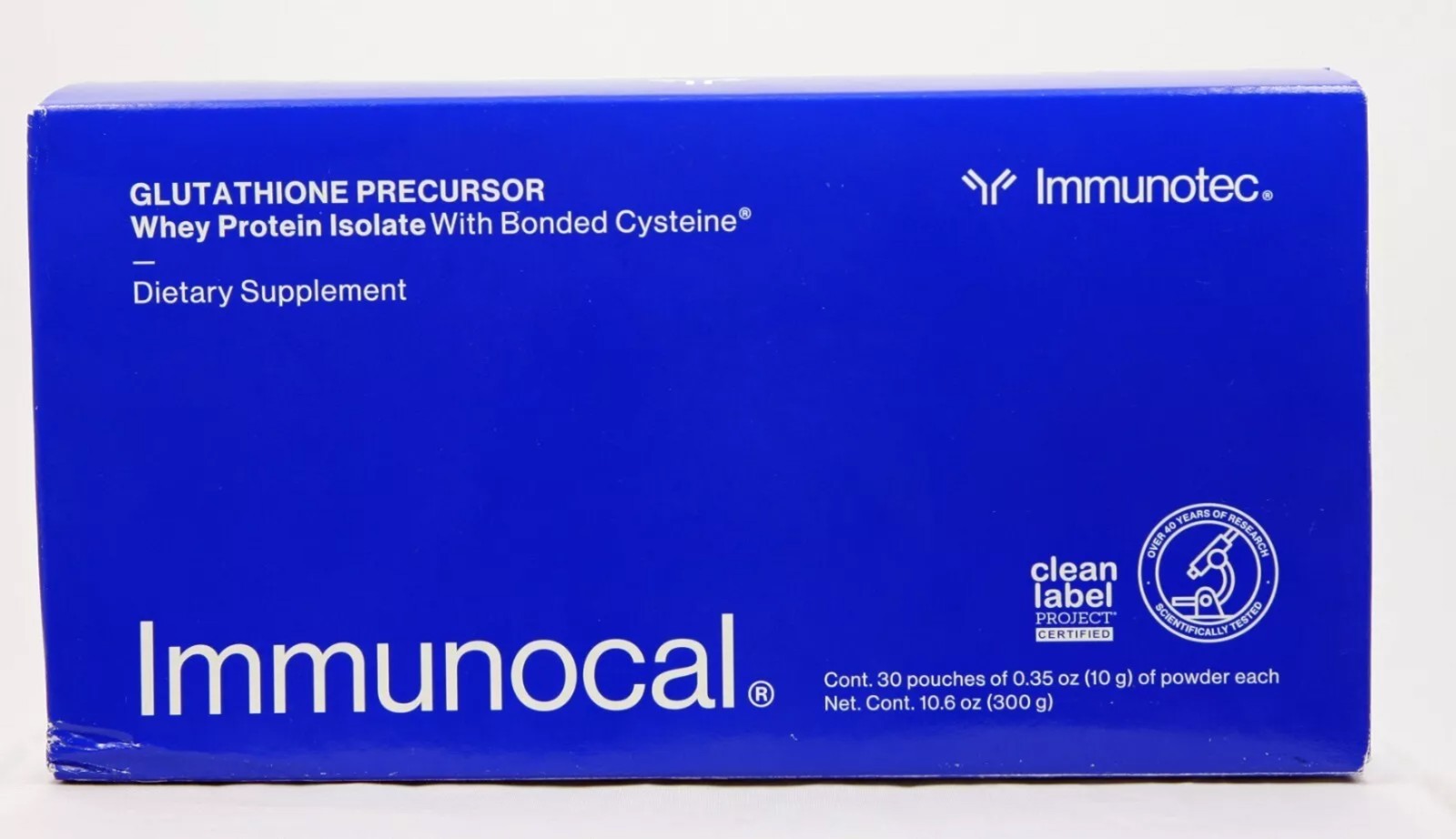 Immunocal Classic (Blue) Regular Glutathione Precursor - 30 Pouches, Exp 01/28