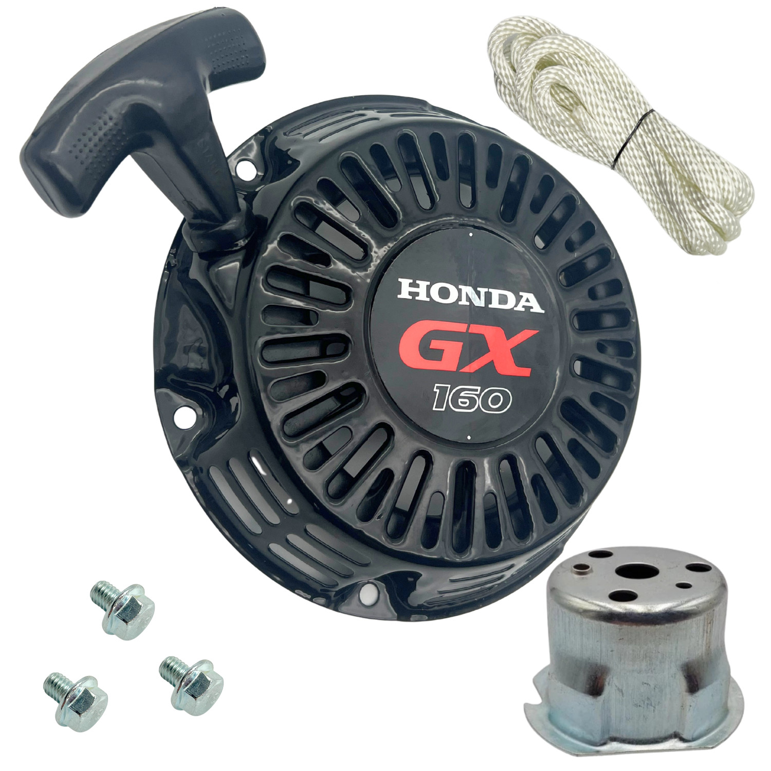 GX120 GX160 GX200 Recoil Starter 28400-Z4M-801ZD 5.5HP 6.5HP Rope Bolts Emblem