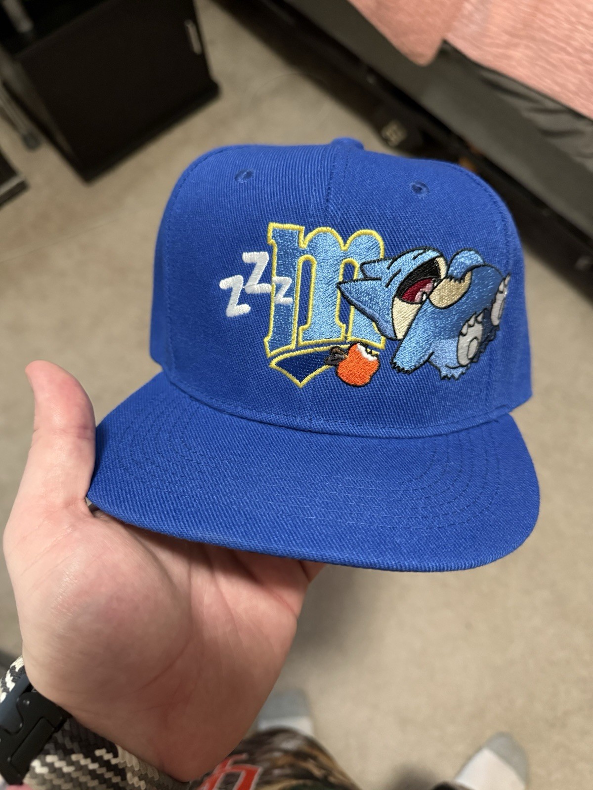 Minnesota Twins Pokemon Munchlax SnapBack Hat Minnesota Twins Pokemon Munchlax SnapBack Hat