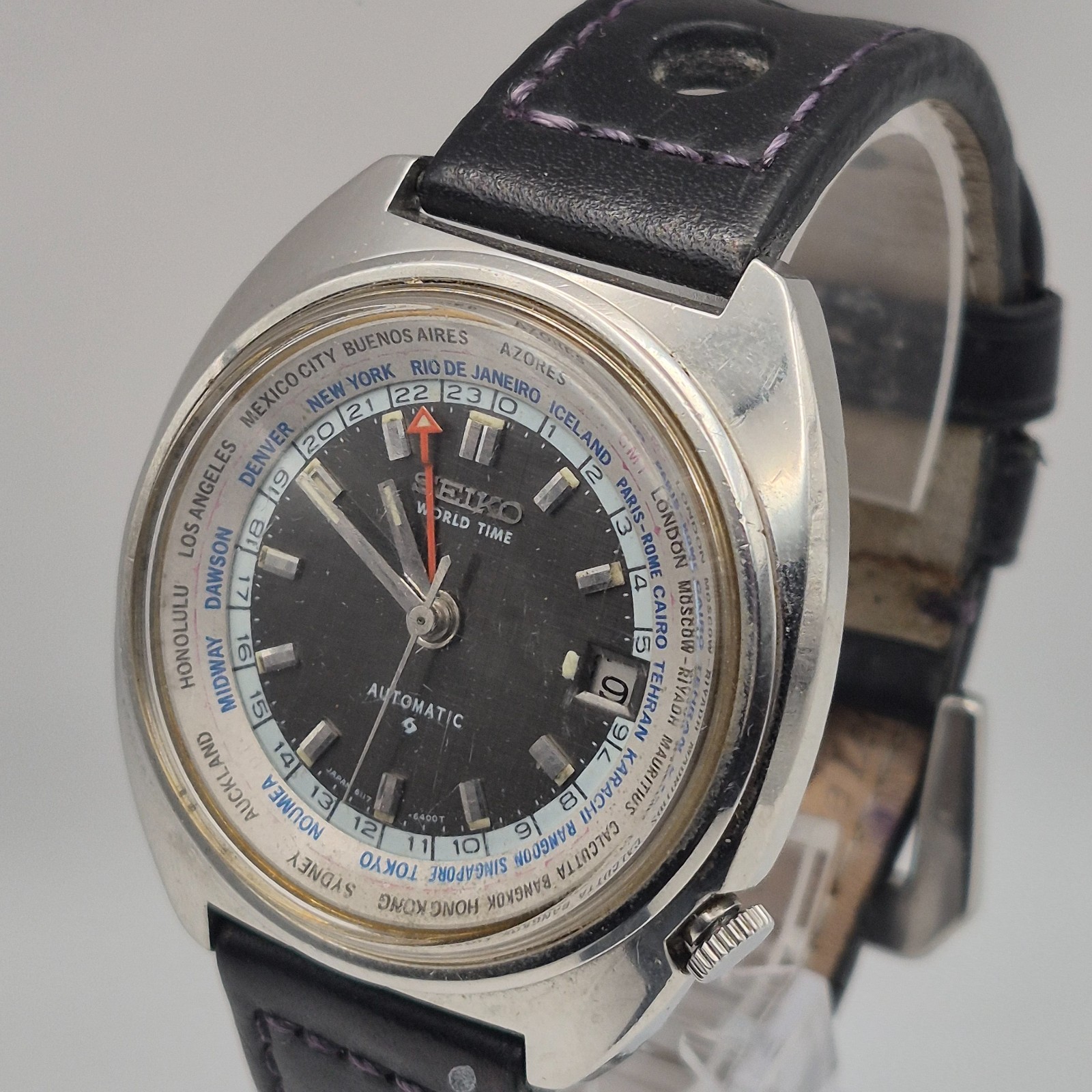 Vintage Seiko automatic world time 6117-6400