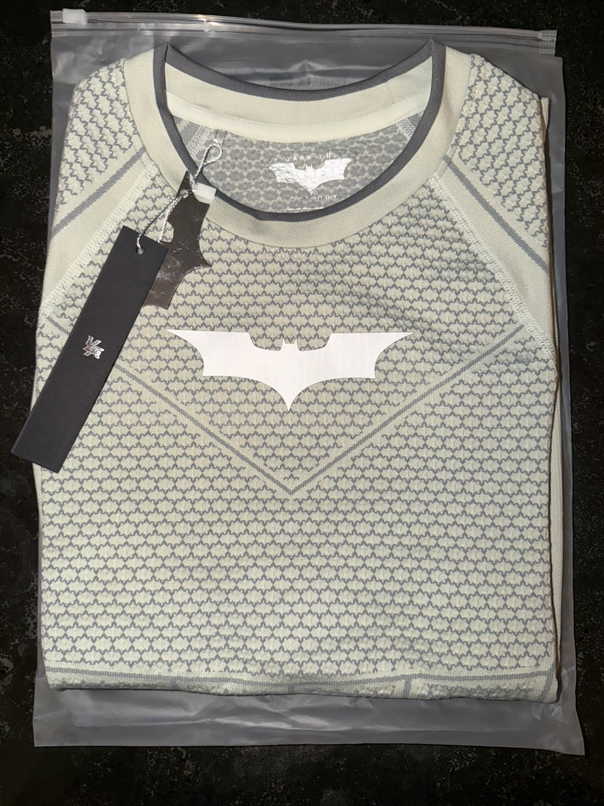 YoungLA Batman Dark Knight Trilogy Compression Gym Tee 4259 | Off-White | Medium YoungLA Batman Dark Knight Trilogy Compression Gym Tee 4259 | Off-White | Medium