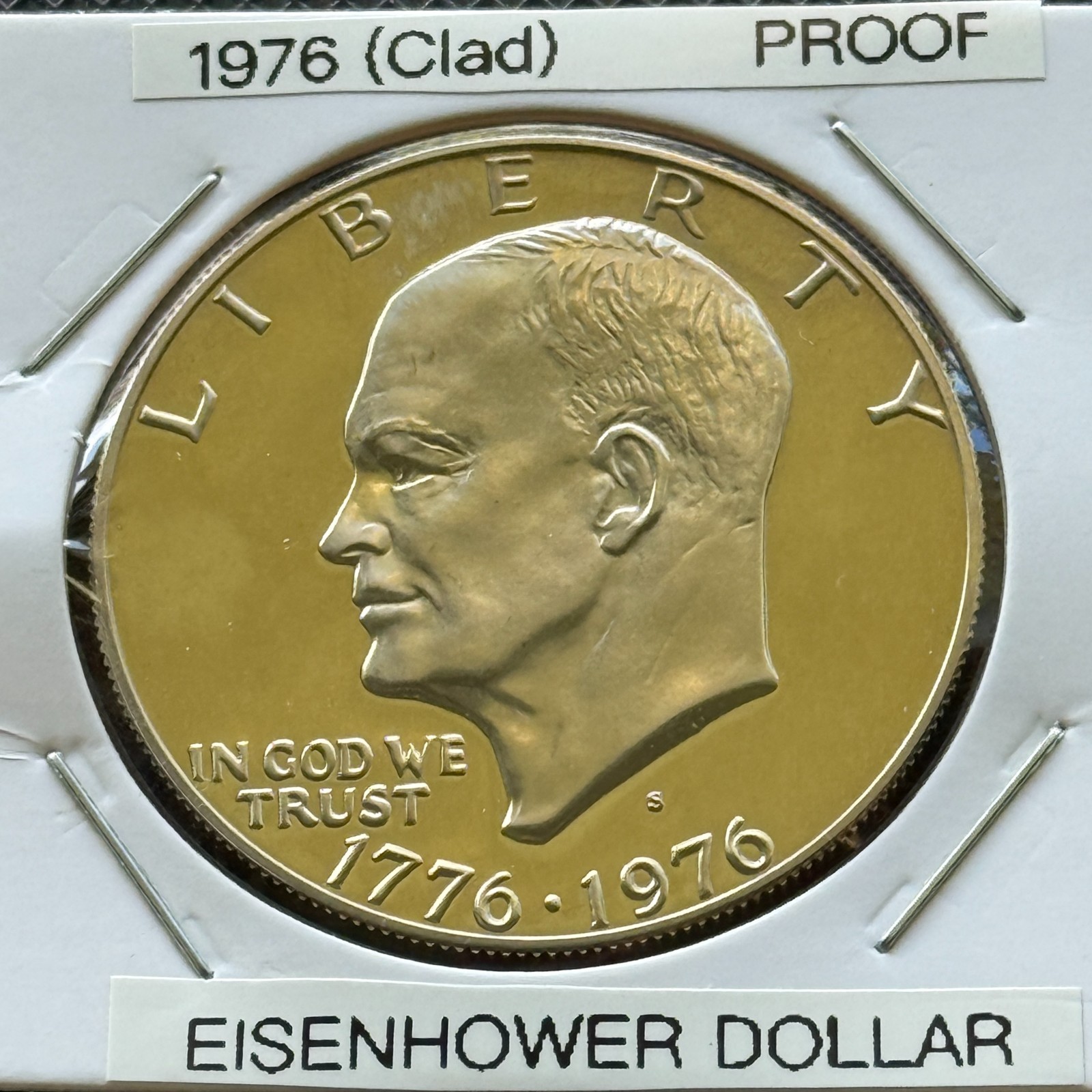 1776-1976-S Type 2 Clad Proof Bicentennial Eisenhower Dollar 1$ 1776-1976-S Type 2 Clad Proof Bicentennial Eisenhower Dollar 1$