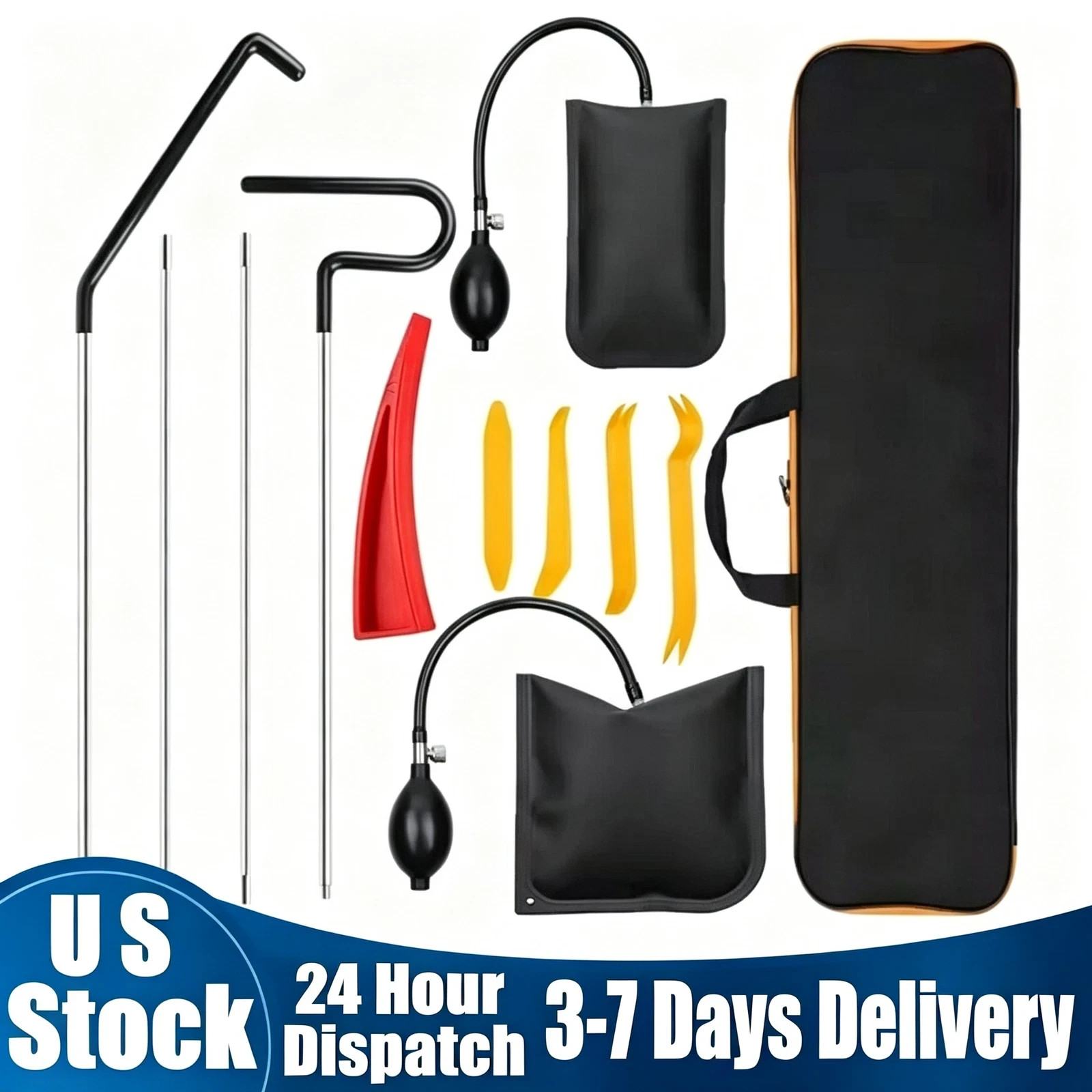 12pcs Emergency Auto Tool Window-Car Door Unlock/Lock Out Universal Tool Kits U 12pcs Emergency Auto Tool Window-Car Door Unlock/Lock Out Universal Tool Kits U