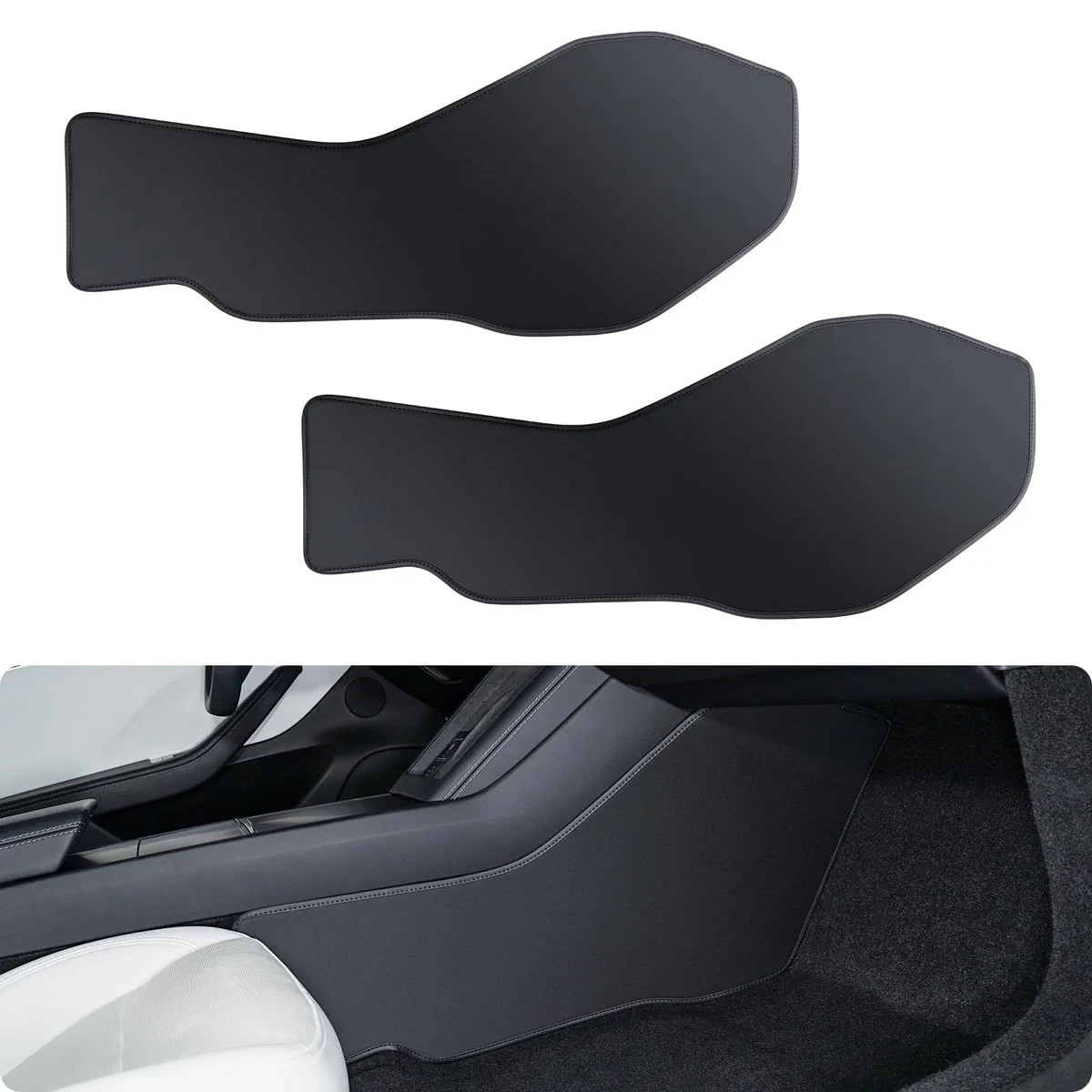 24-26 Tesla Model 3 Highland Center Console Side Anti-Kick Mats.