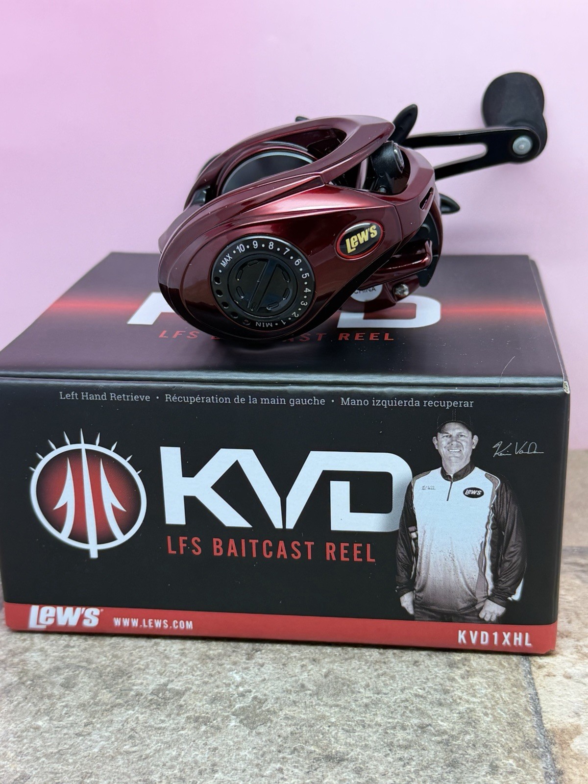 Lew's KVD LFS 8.3:1 Left Hand Casting Reel KVD1XHL-10BB-New