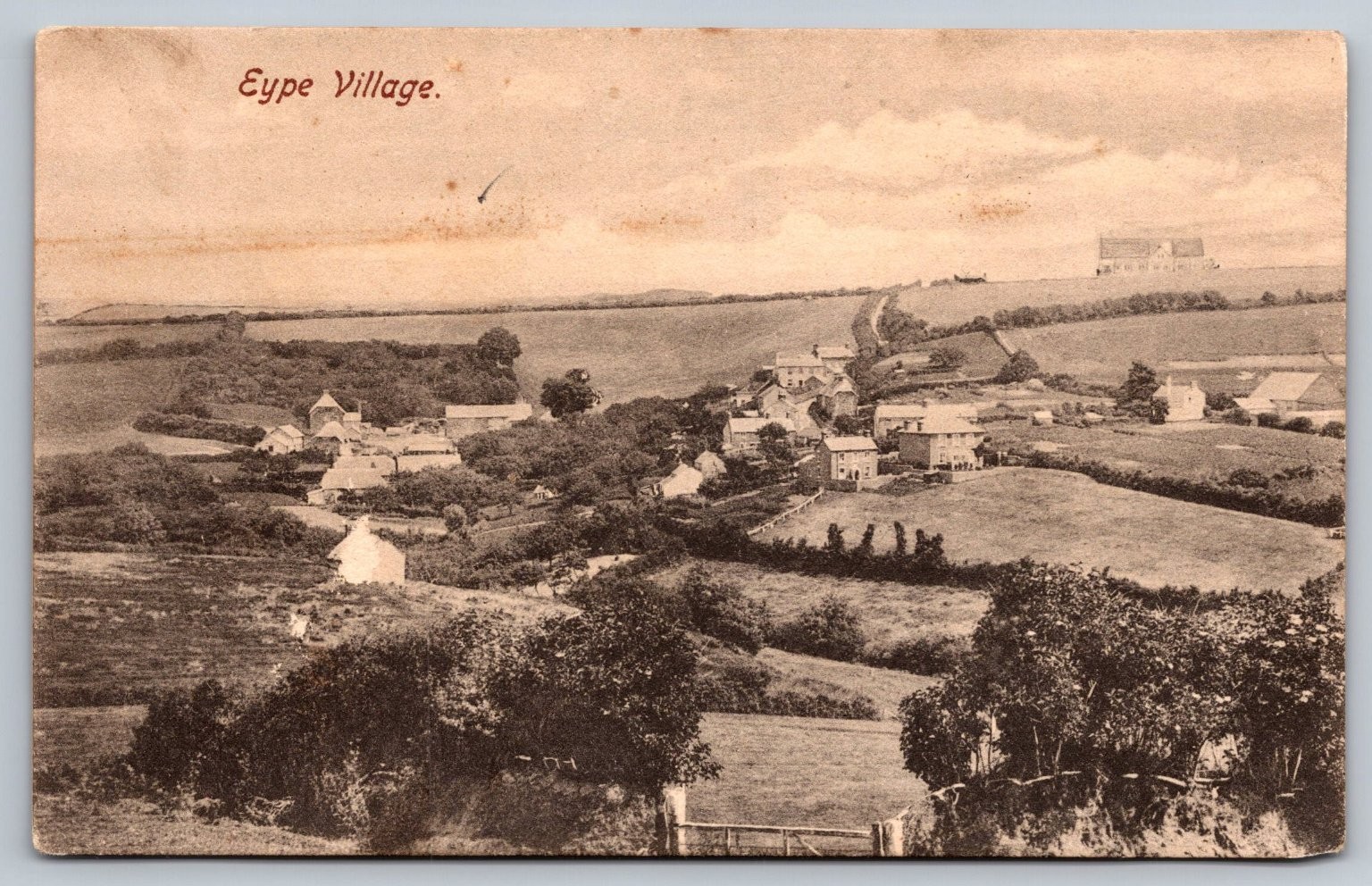 Eype Village Dorset England Hine Bros Vintage Divided Back Postcard Unposted