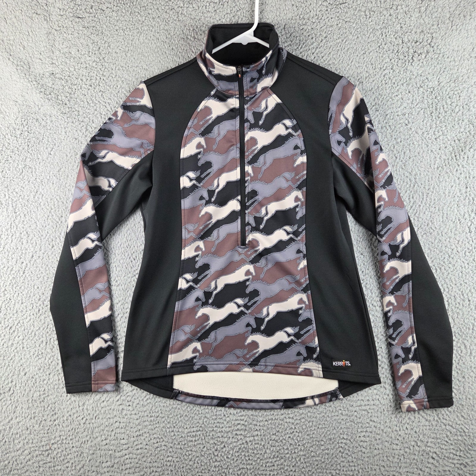 Kerrits Horse Counter Canter Fleece Half Zip Long Sleeve Womens Sz M Kerrits Horse Counter Canter Fleece Half Zip Long Sleeve Womens Sz M