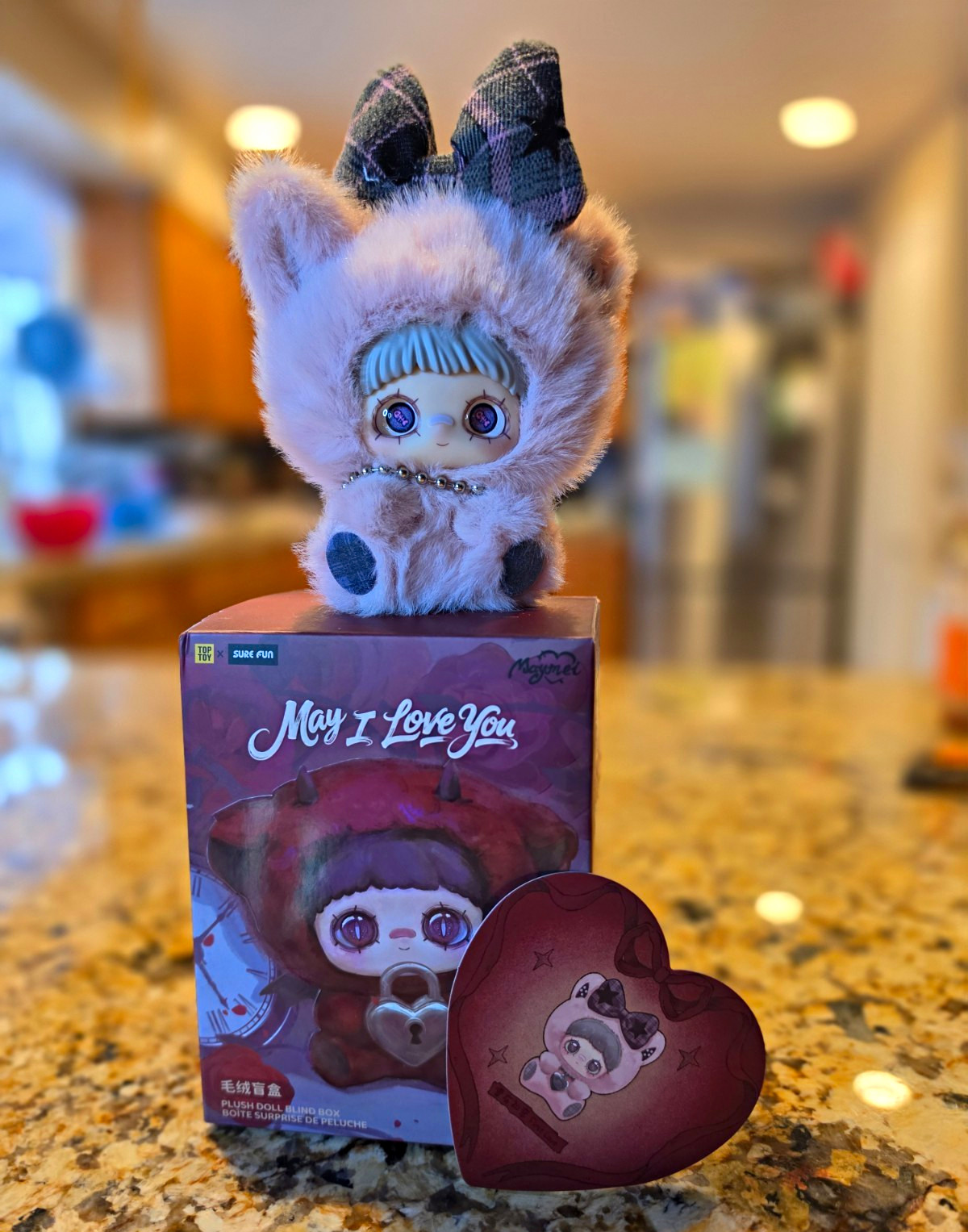 Top Toy May I Love You Cat Mini Plush Doll Under 6 in With Box Valentine\'s Day