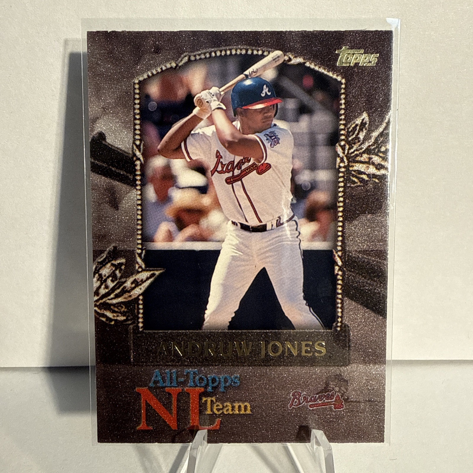 VINTAGE ANDRUW JONES ATLANTA BRAVES ALL-TOPPS NL TEAM #AT8 - TOPPS NM-MT 2000