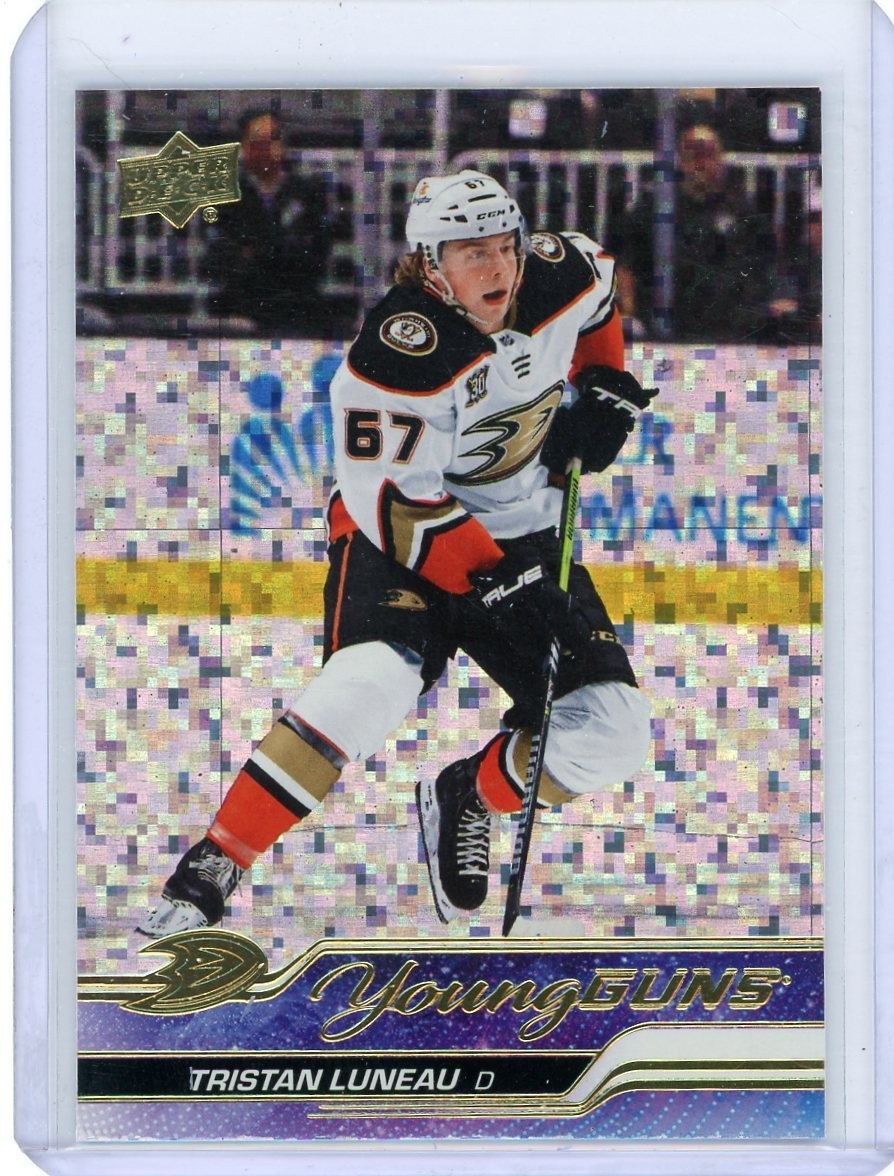 Tristan Luneau Rookie 2023-24 UD Young Guns Speckled Rainbow Foil Ducks Tristan Luneau Rookie 2023-24 UD Young Guns Speckled Rainbow Foil Ducks