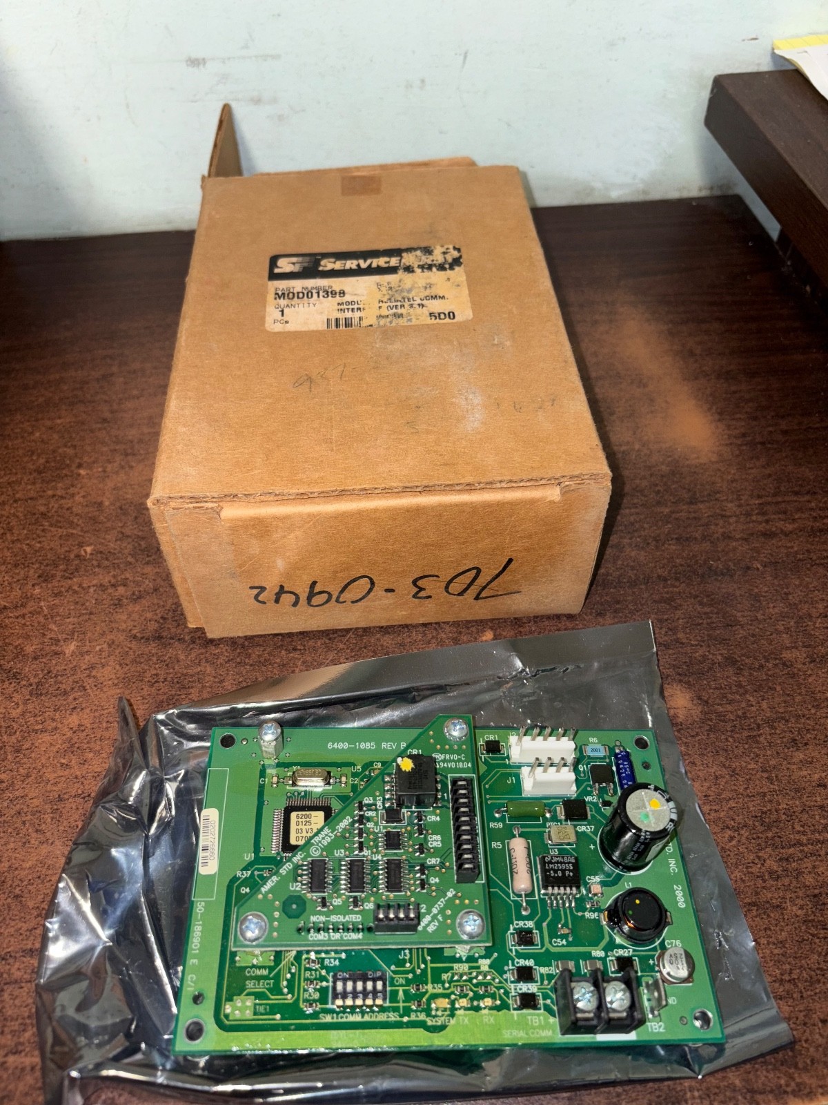 NOS SERVICE FIRST MOD01398 TRANE Reliatel Communications Interface Module . B466 NOS SERVICE FIRST MOD01398 TRANE Reliatel Communications Interface Module . B466