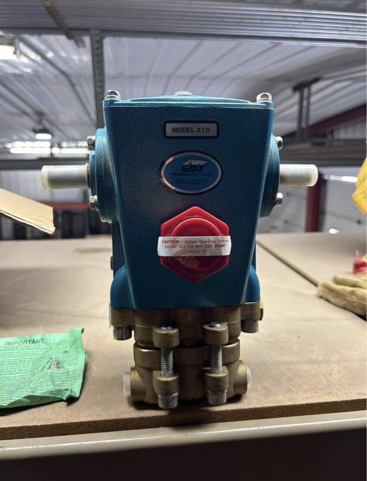 CAT Pumps 270 Brass Head 3.5 GPM 3 Frame Plunger Pump - 1500 PSI CAT Pumps 270 Brass Head 3.5 GPM 3 Frame Plunger Pump - 1500 PSI