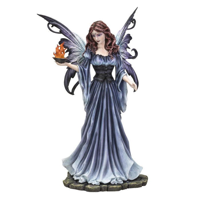 PT Pacific Trading Fairies Cold Cast Resin Winged Fairy with a Plate of Fire